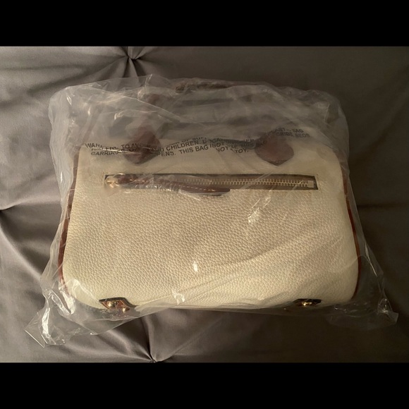 Dooney & Bourke White and Tan Satchel - Picture 7 of 7